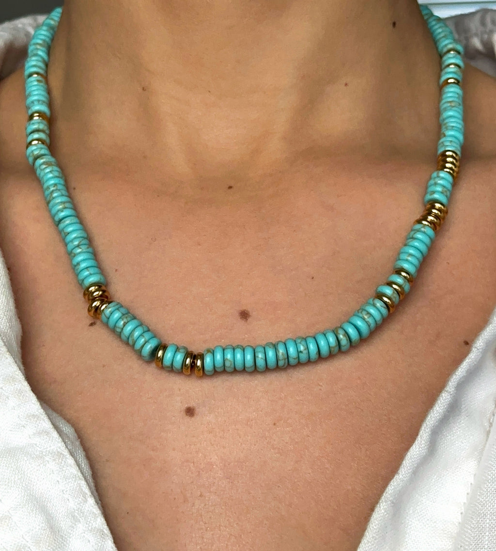Azure Beaded Necklace