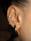 Modern ear cuff with 925 sterling silver base and high-quality zircon stones