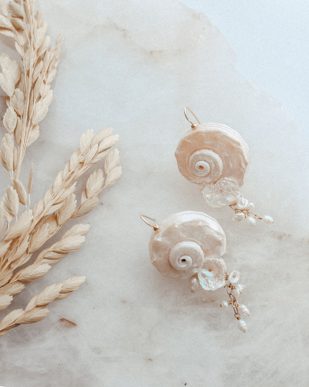 Sirena Statement Seashell Earrings