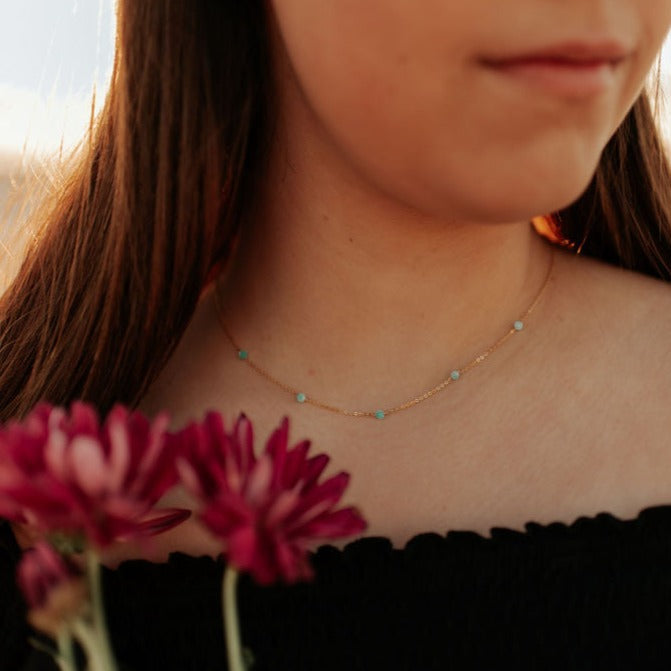 Malibu Necklace in Turquoise