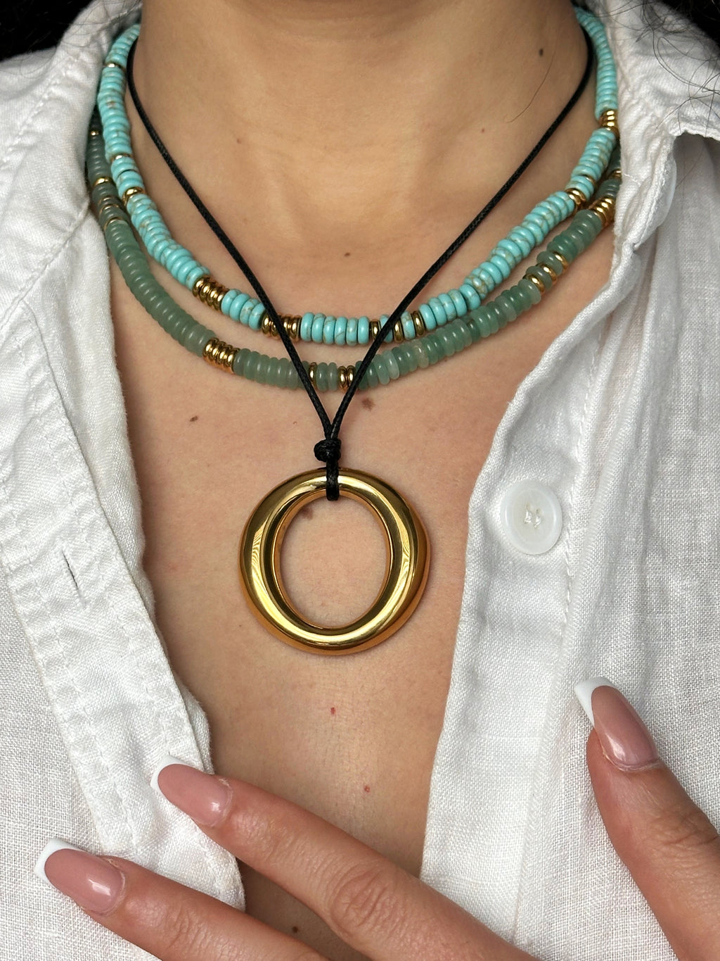 Azure Beaded Necklace