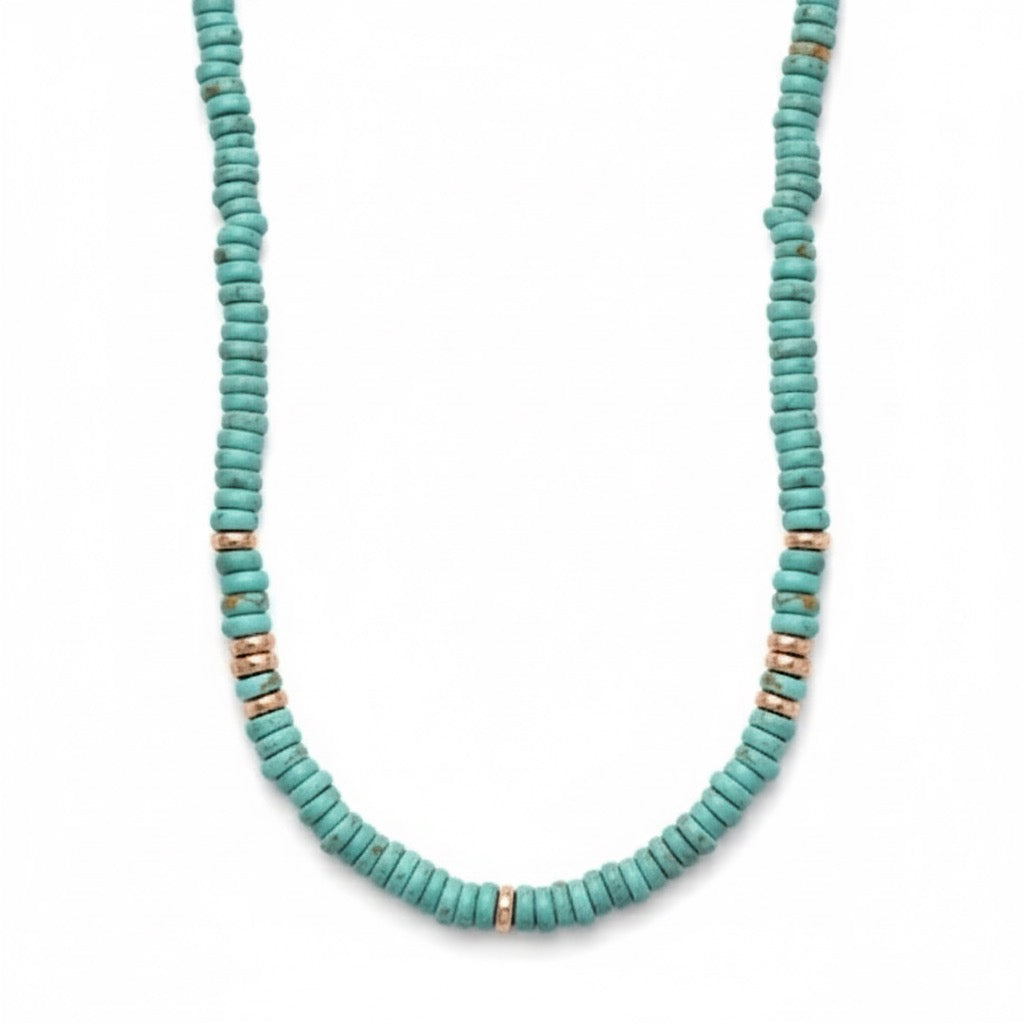 Azure Beaded Necklace – Madollen Collective