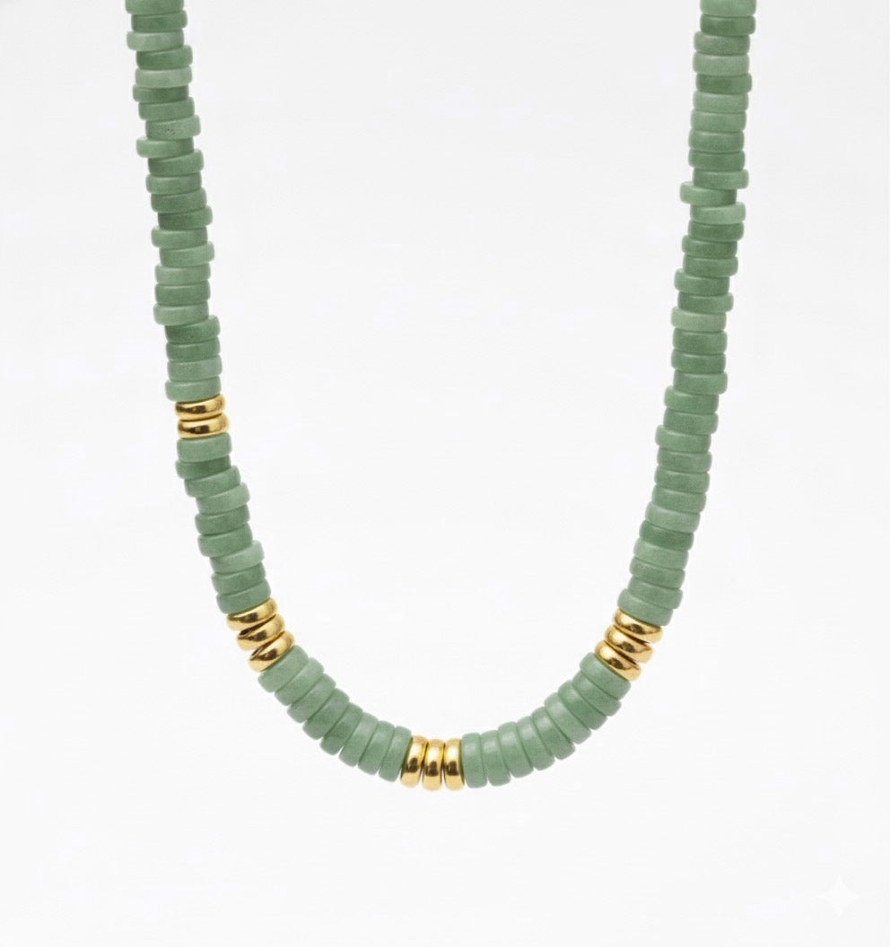 Seafoam Beaded Necklace