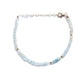 Ombre Aquamarine and Gold Bracelet