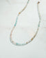 Ombre Aquamarine Moon Cycle Necklace