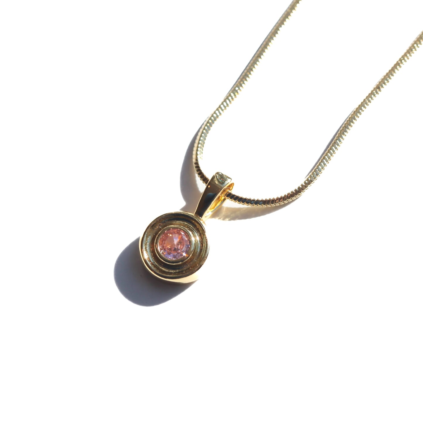 Pink Tourmaline Nantucket Necklace