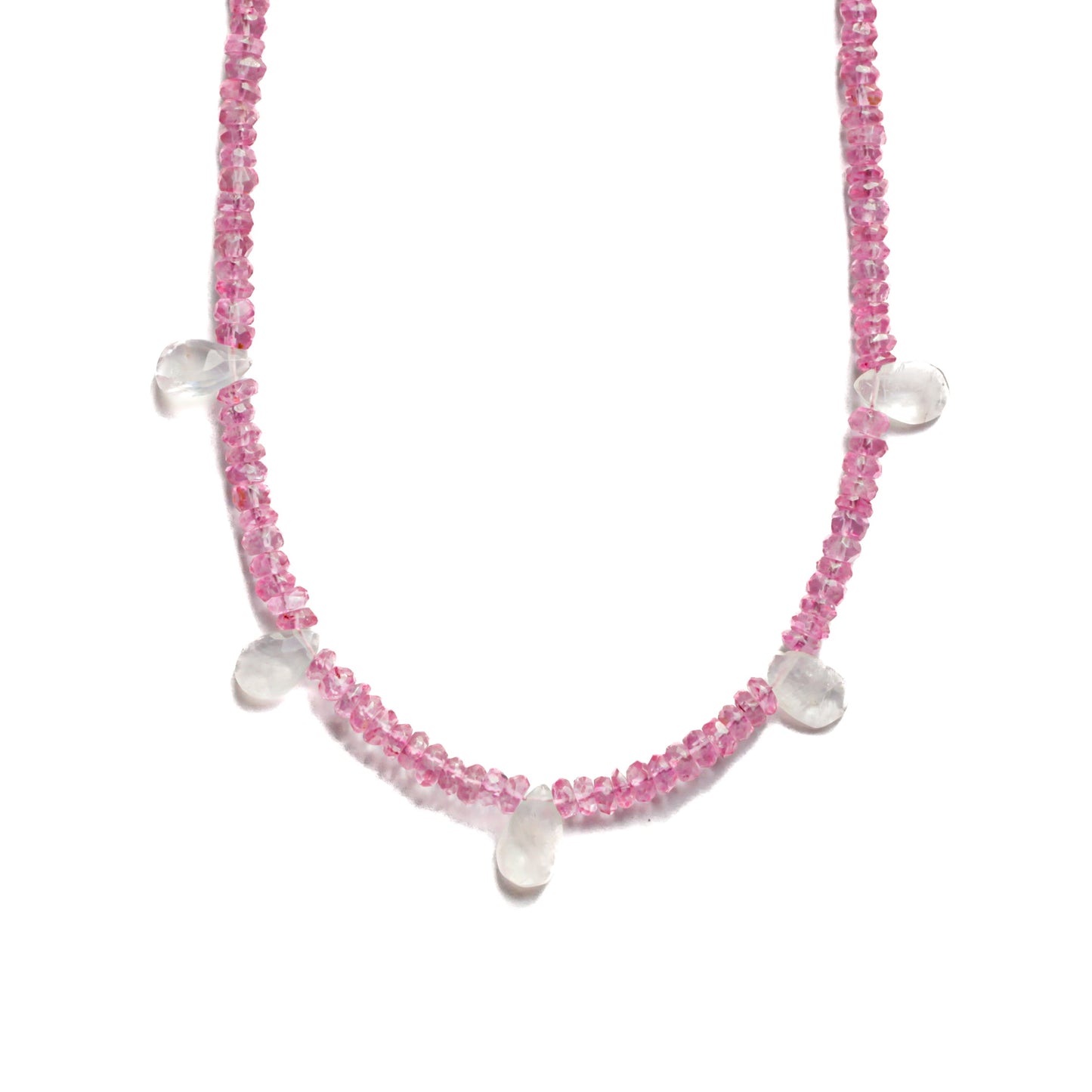 Pink Tourmaline and Moonstone Felicity Necklace