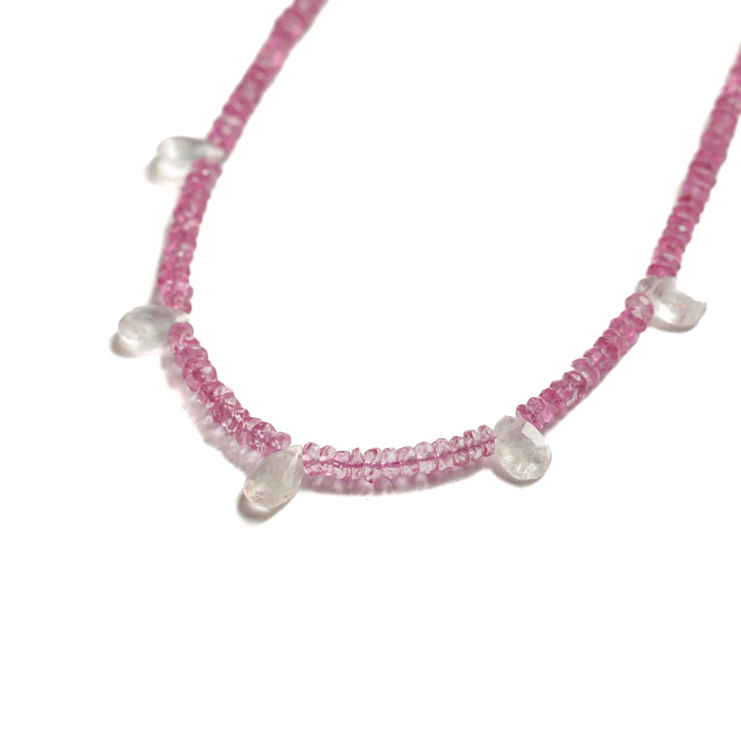 Pink Tourmaline and Moonstone Felicity Necklace