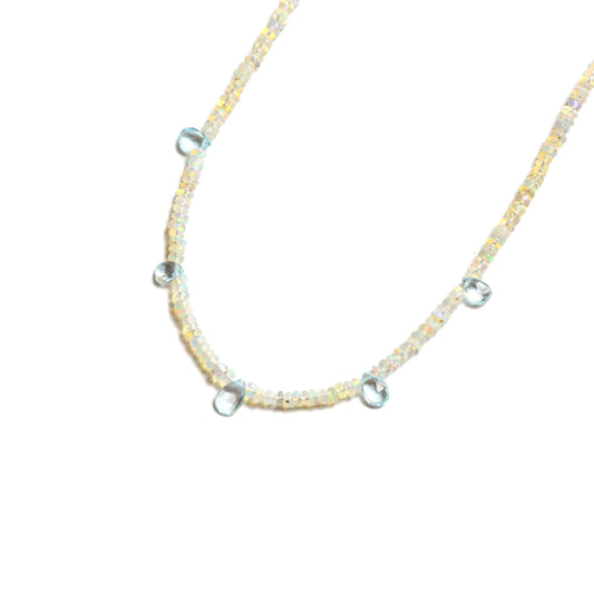 Opal and Aquamarine Felicity Necklace