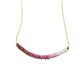 Ombre Ruby Bar Necklace