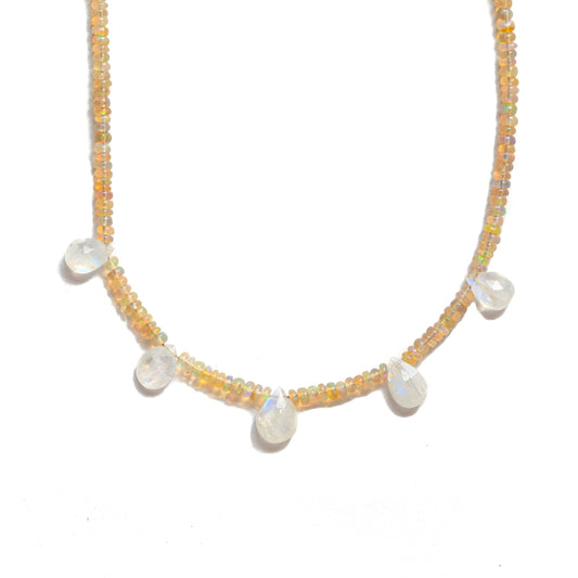 Opal and Moonstone Felicity Necklace