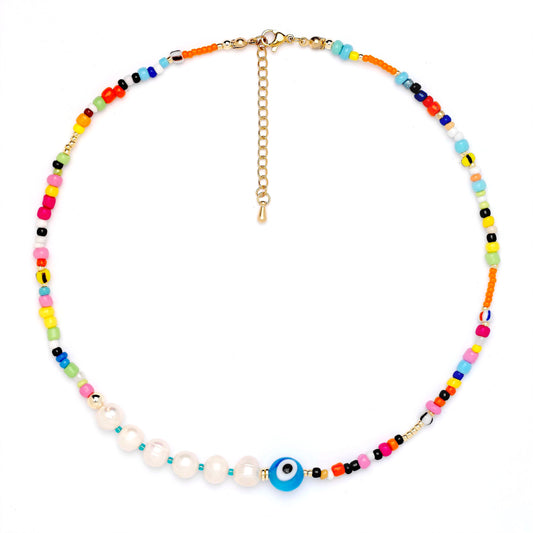 Kris Pearl Beaded Choker