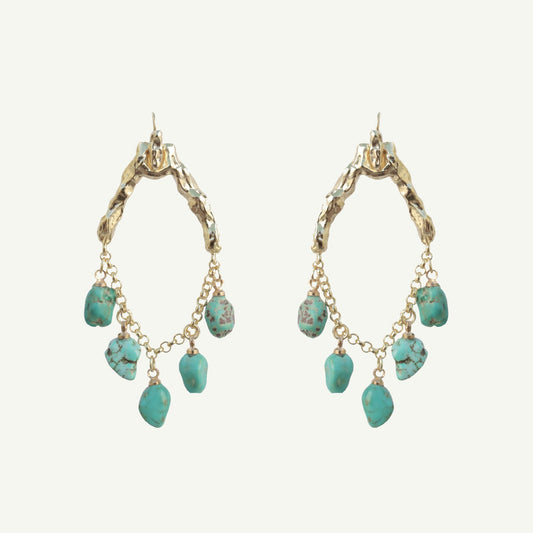 Selene Turquoise Earrings Small