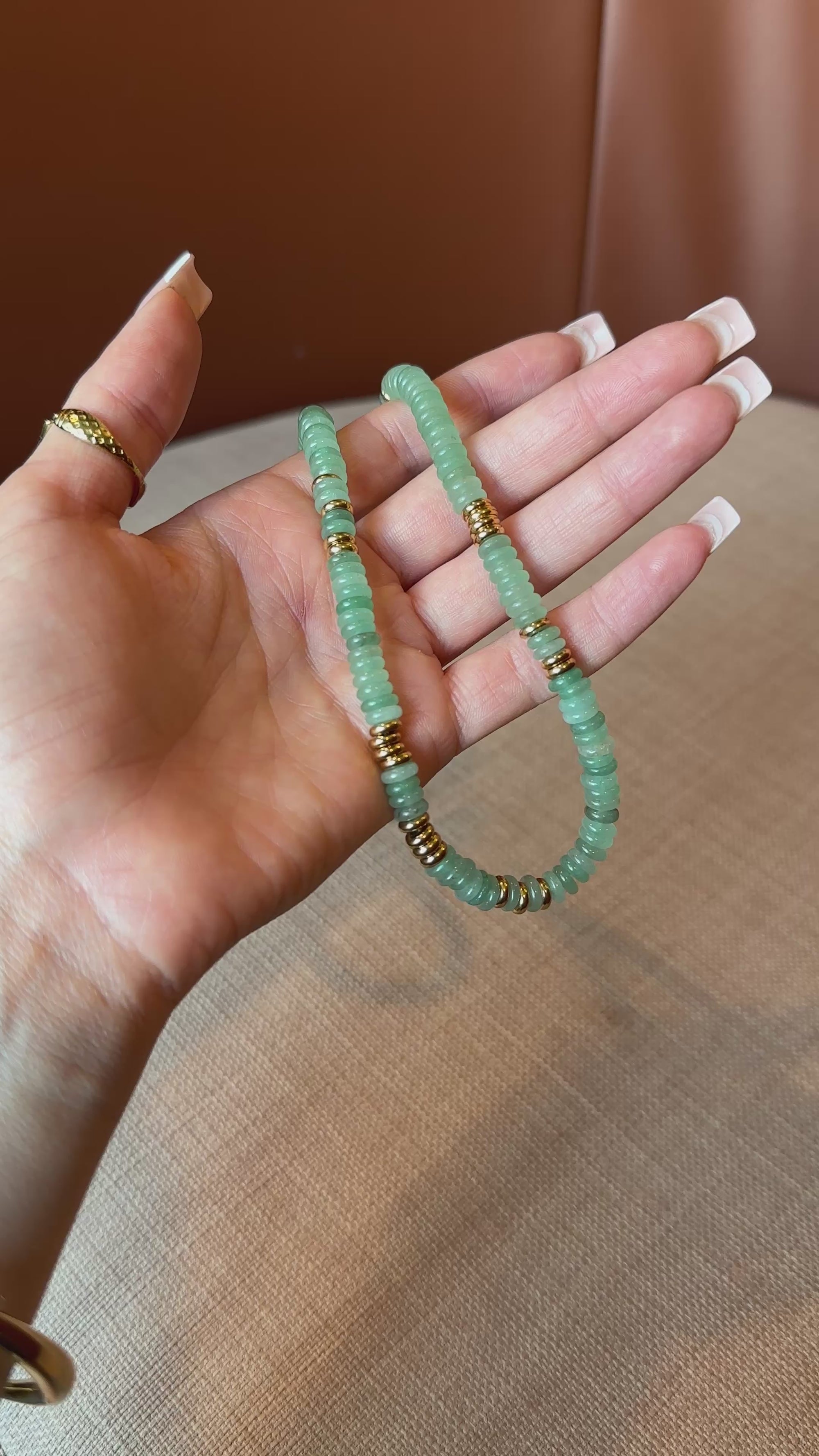 Seafoam Beaded Necklace