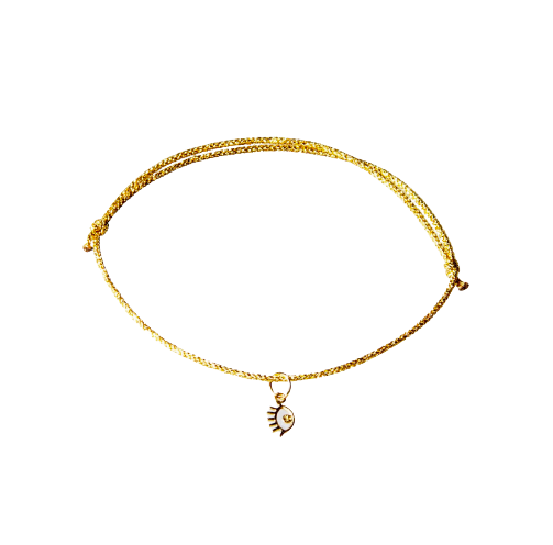 Kids Gold Eye Charm Bracelet